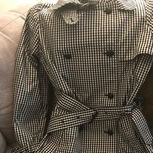 Ralph Lauren checked trench coat